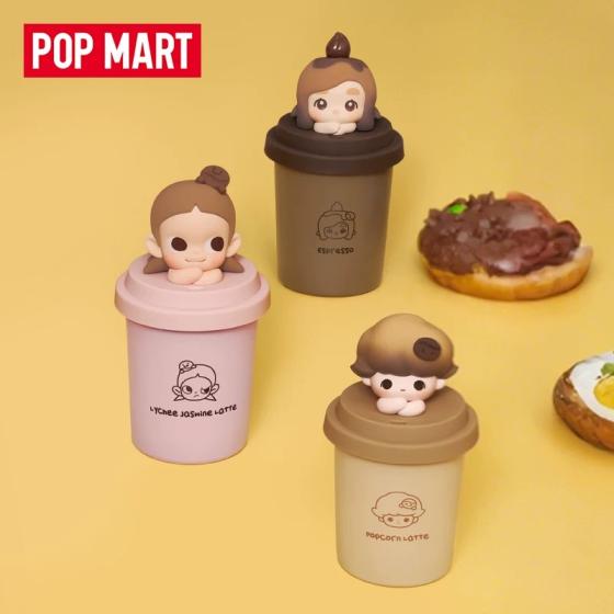 POPMART泡泡玛特泡泡萌粒咖啡工厂系列蜡烛香氛盲盒摆件