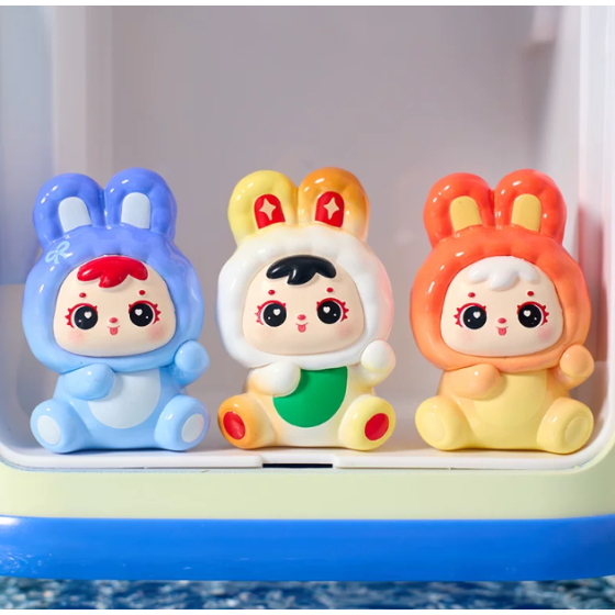三小毛百变兔兔萌粒盲盒
