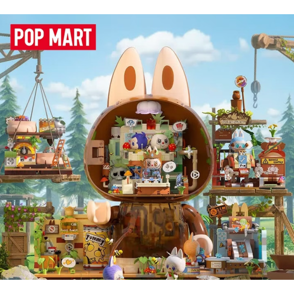 POPMART泡泡玛特THE MONSTERS森林秘密基地拼搭积木