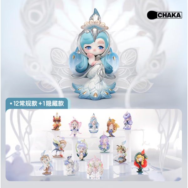 POPMART泡泡玛特CHAKA琉光曲系列手办盲盒摆件