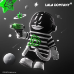 POPMART泡泡玛特MEGA SPACE MOLLY 400% LALA COMPANY榴莲人