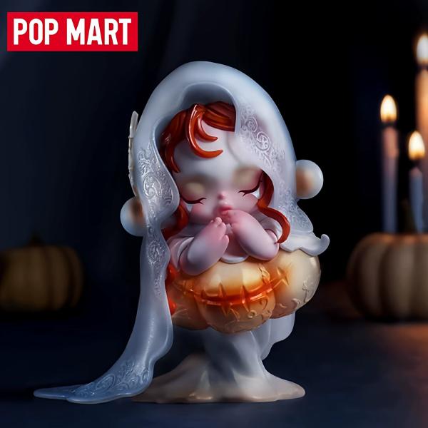 POPMART泡泡玛特SKULLPANDA白月契约手办