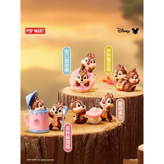 POPMART泡泡玛特迪士尼奇奇蒂蒂玩闹兄弟系列手办盲盒
