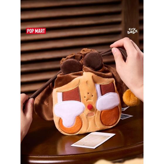 POPMART泡泡玛特CRYBABY眼泪工厂系列收纳包哭哭熊哭哭兔