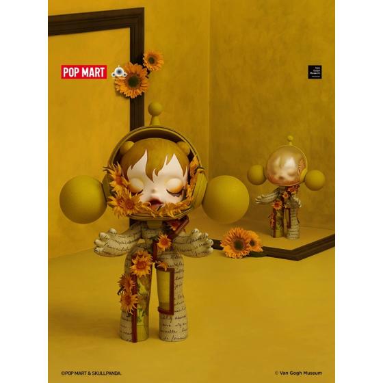 POPMART泡泡玛特MEGA SKULLPANDA 400% 梵高博物馆·向日葵