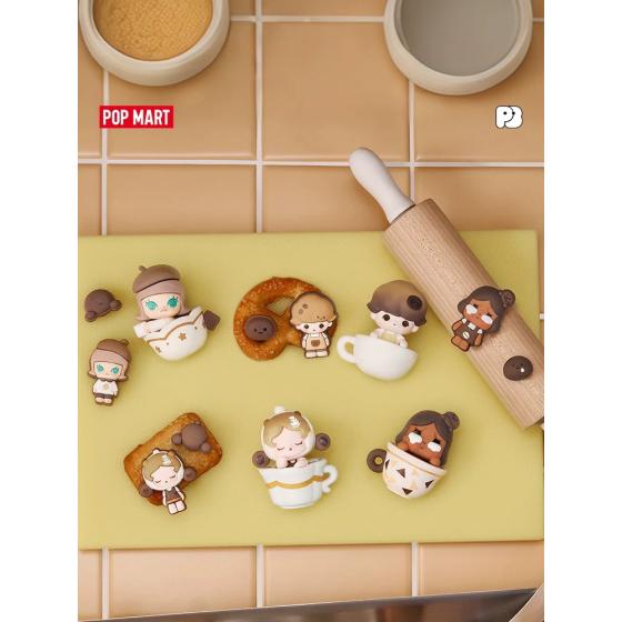 POPMART泡泡玛特泡泡萌粒咖啡工厂系列洞洞装饰扣盲盒