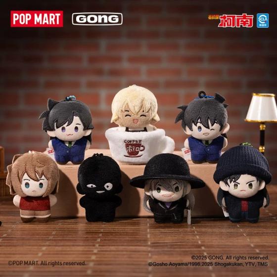 POPMART泡泡玛特共鸣名侦探柯南 5cm口袋毛绒系列盲盒挂件