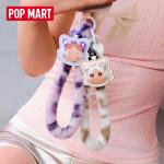 POPMART泡泡玛特CRYBABY豹豹猫猫系列手机挂绳盲盒周边