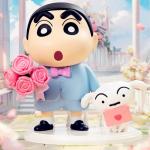 Crayon Shin-chan Romantic Bouquet Medium Size Hand Figure November Mid