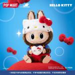 POPMART泡泡玛特THE MONSTERS × HELLO KITTY搪胶毛绒公仔拉布布