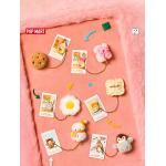 POPMART Bubble Mart Bubble Cute Granules Fluffy Warm Series Refrigerator Stickers Blind Box Peripheral Home Furnishings