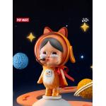 팝마트 마트 크립베이비 캣은 오렌지색 인형 장식품이다