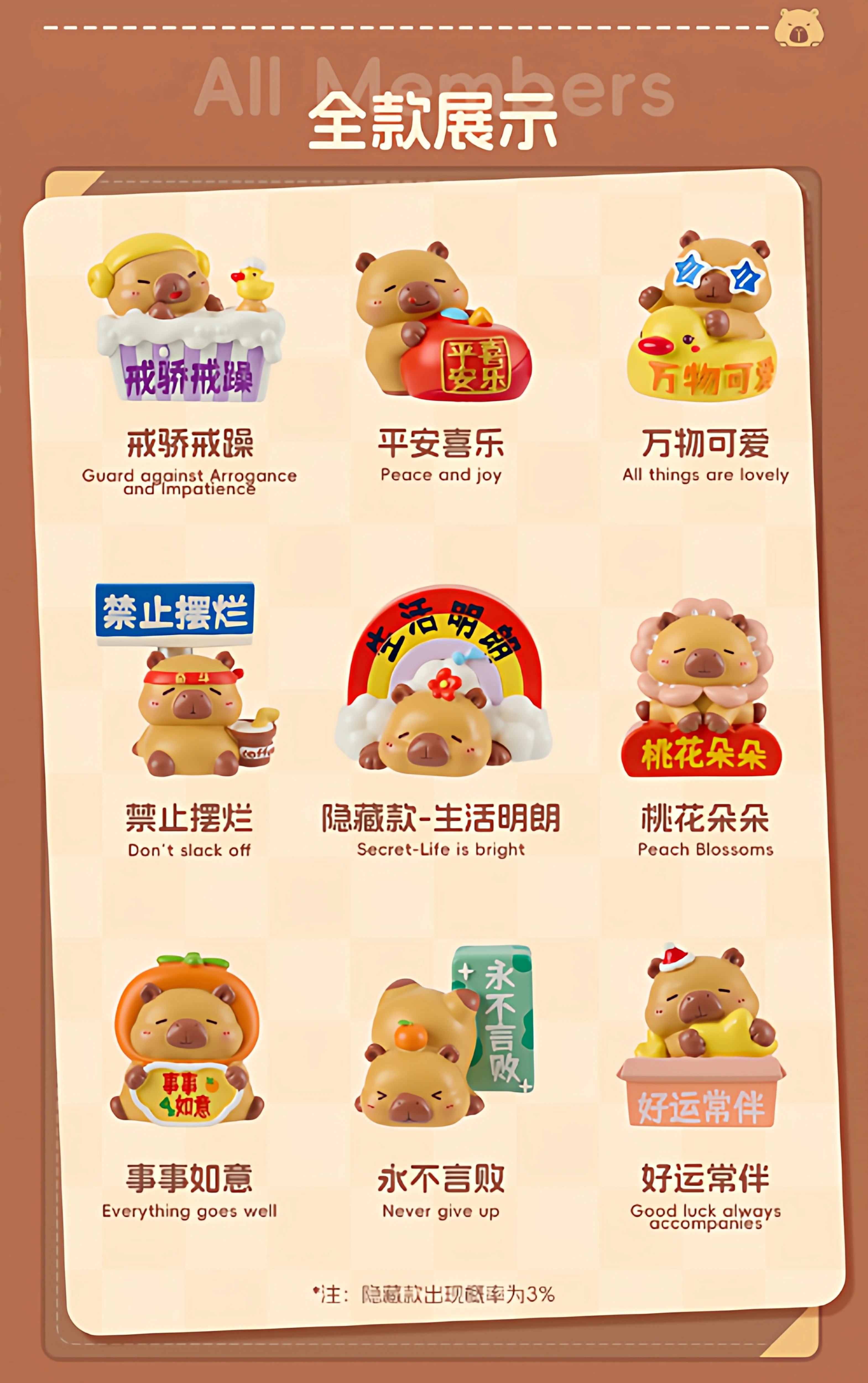 水豚励志疗愈神秘盒