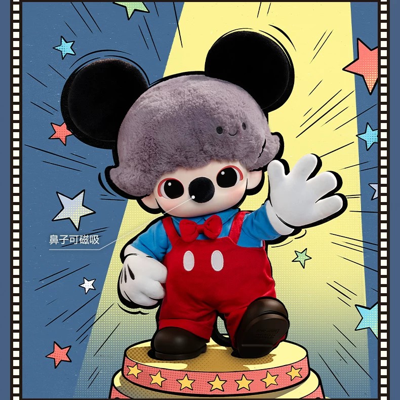 POPMART泡泡玛特DIMOO WORLD × 迪士尼米奇搪胶毛绒包