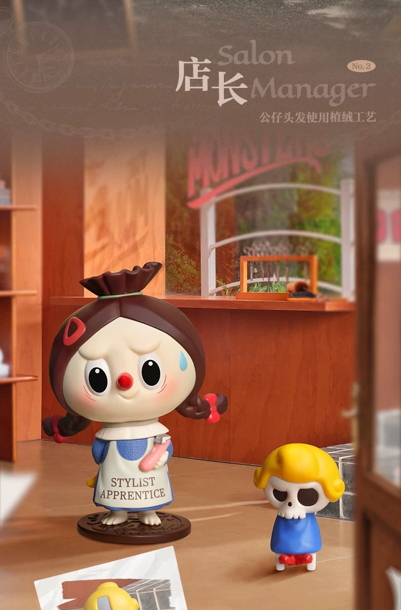 POPMART泡泡玛特THE MONSTERS 复古理发店手办盲盒