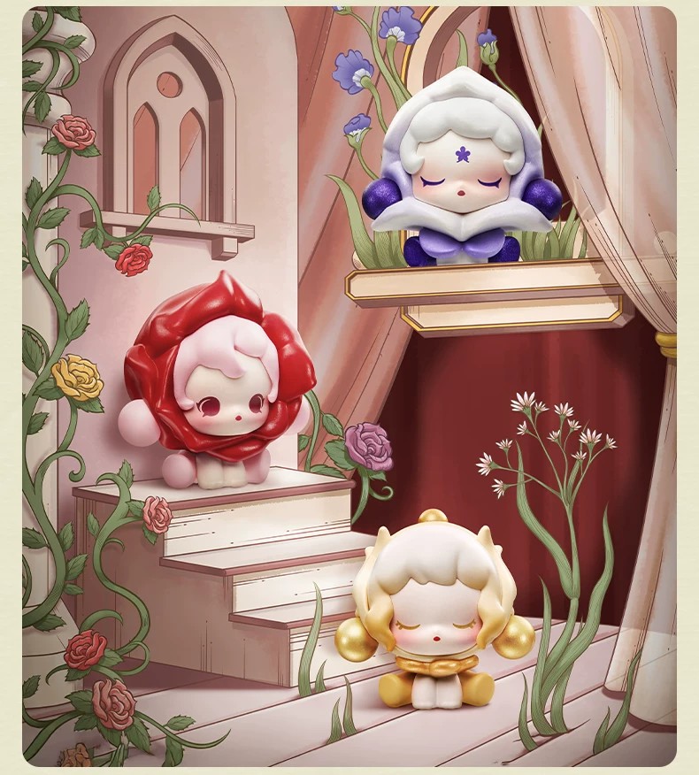 POPMART泡泡玛特泡泡萌粒 SKULLPANDA花的四幕戏公仔盲盒