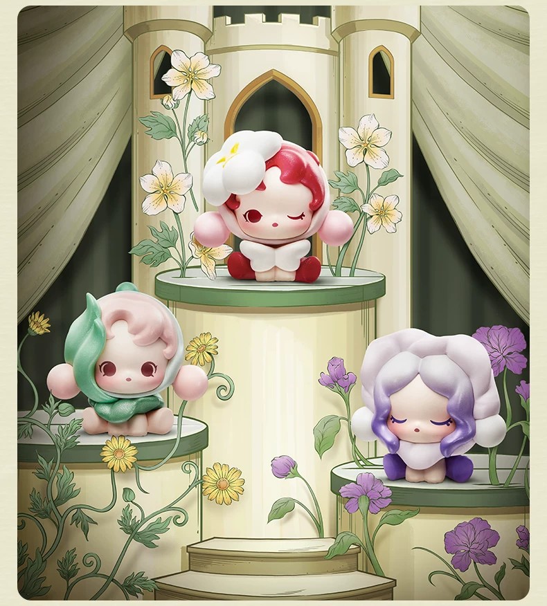 POPMART泡泡玛特泡泡萌粒 SKULLPANDA花的四幕戏公仔盲盒