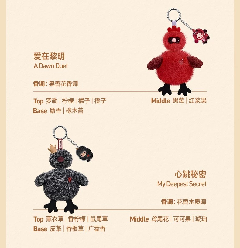 POPMART泡泡玛特Dear Birds系列香氛挂件盲盒周边