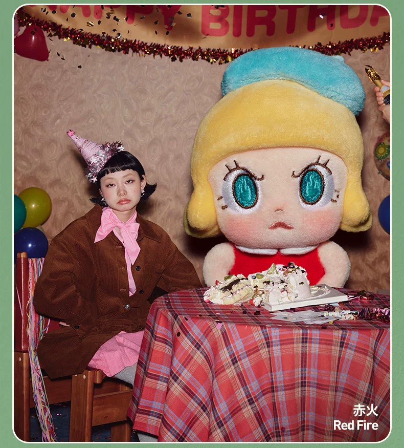 POPMART泡泡玛特Angry Molly 心火怒放系列毛绒挂件盲盒