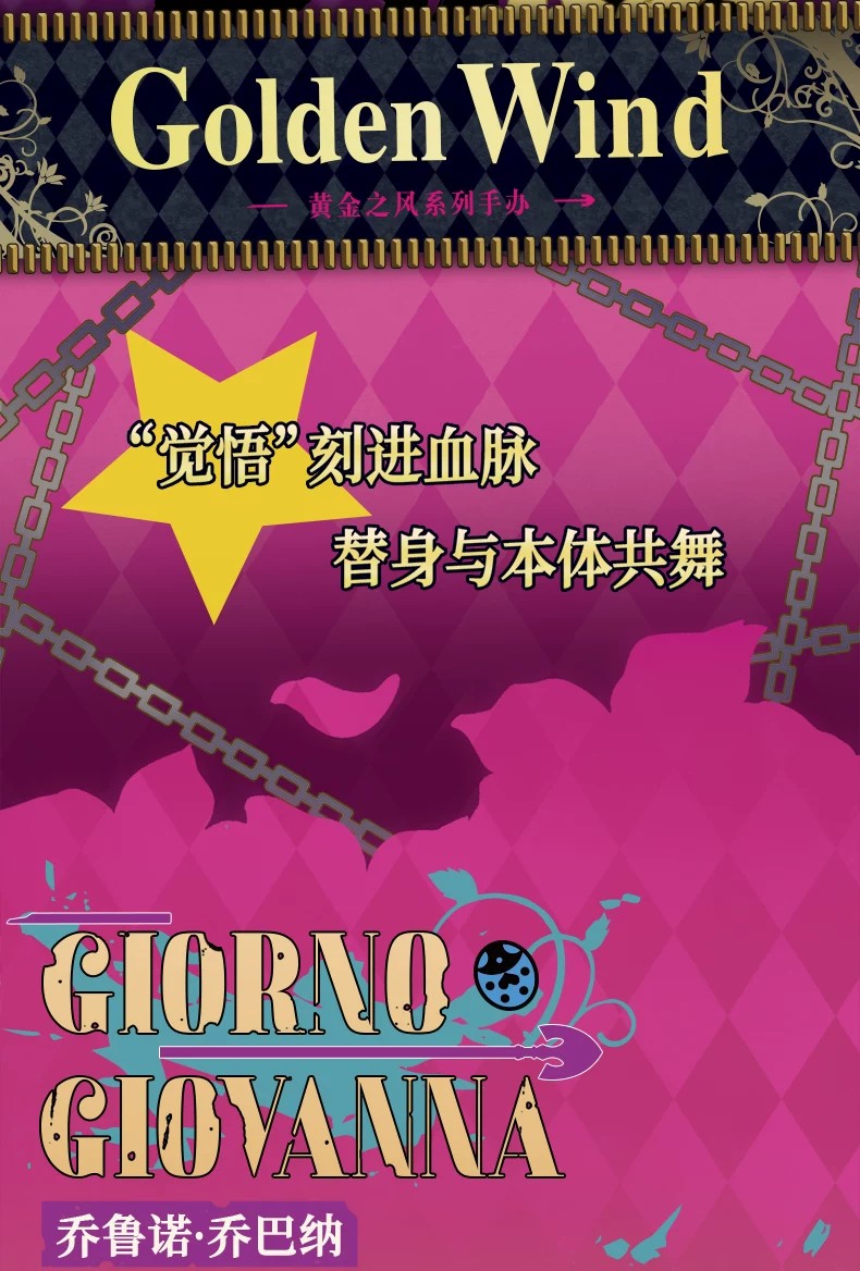 POPMART泡泡玛特共鸣JOJO的奇妙冒险黄金之风盲盒手办