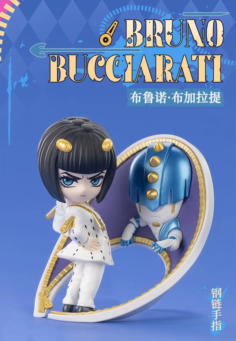 POPMART泡泡玛特共鸣JOJO的奇妙冒险黄金之风盲盒手办