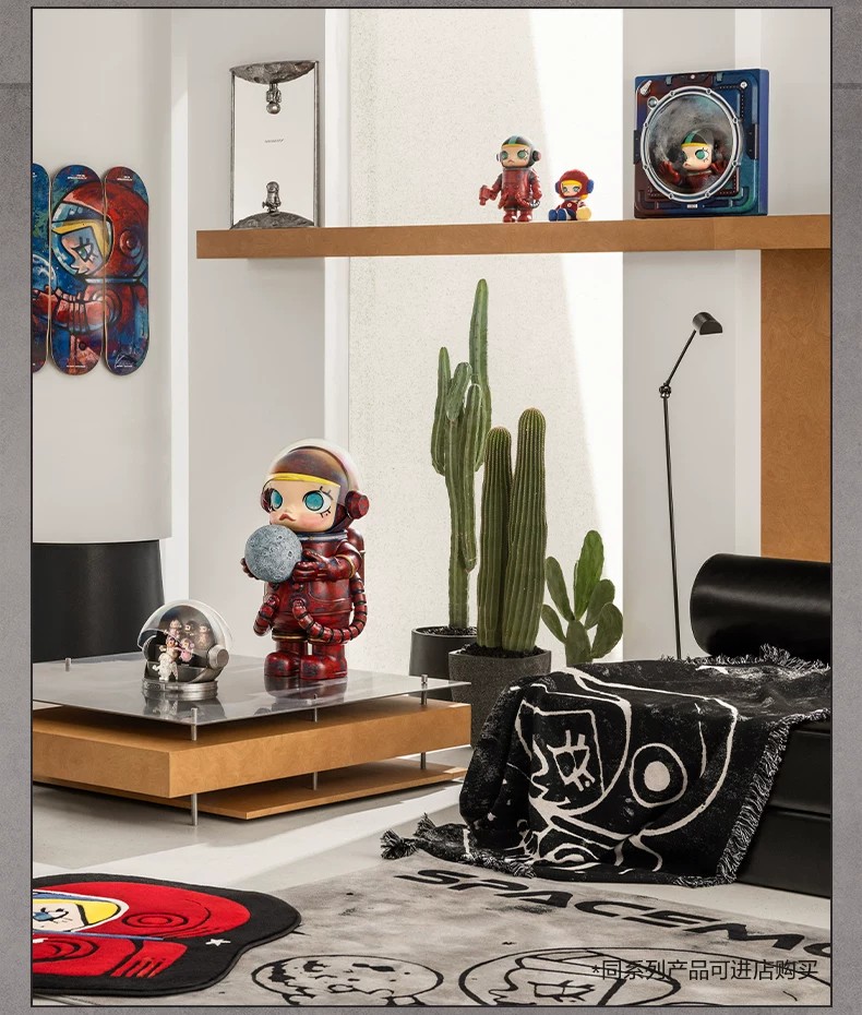 POPMART泡泡玛特MEGA SPACE MOLLY 你好，月亮 盖毯