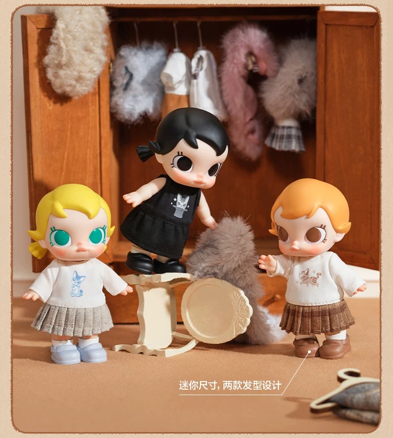 POPMART泡泡玛特Baby Molly积极入冬指南系列搪胶毛绒挂件盲盒
