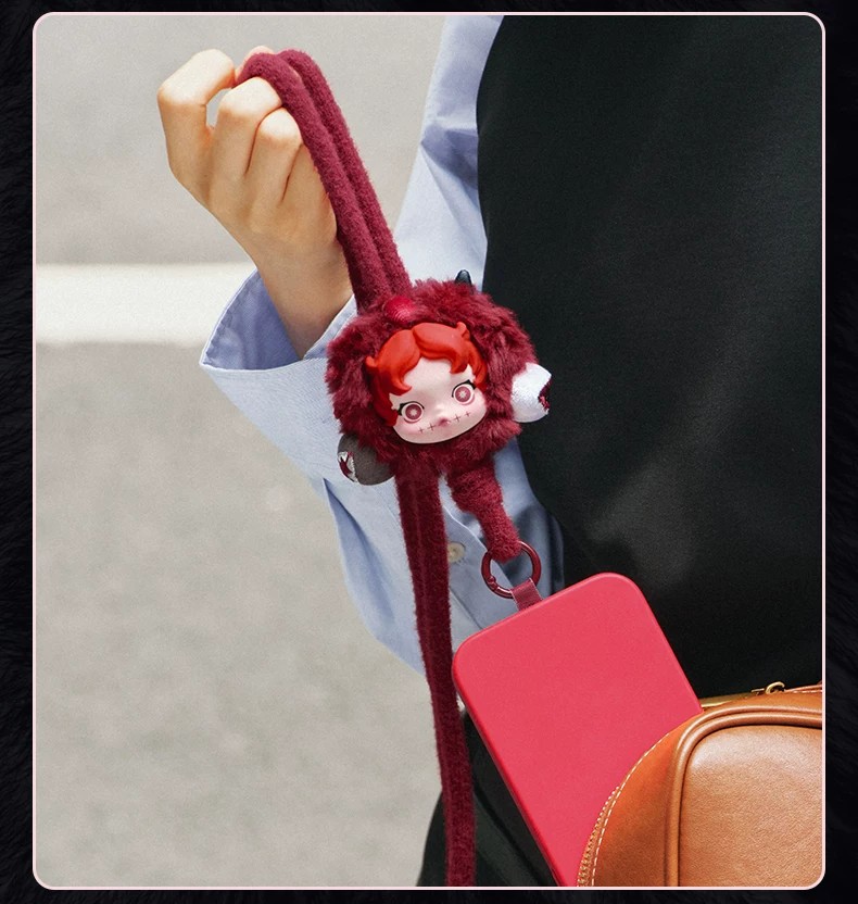 POPMART泡泡玛特SKULLPANDA不眠剧场系列手机挂绳盲盒周边