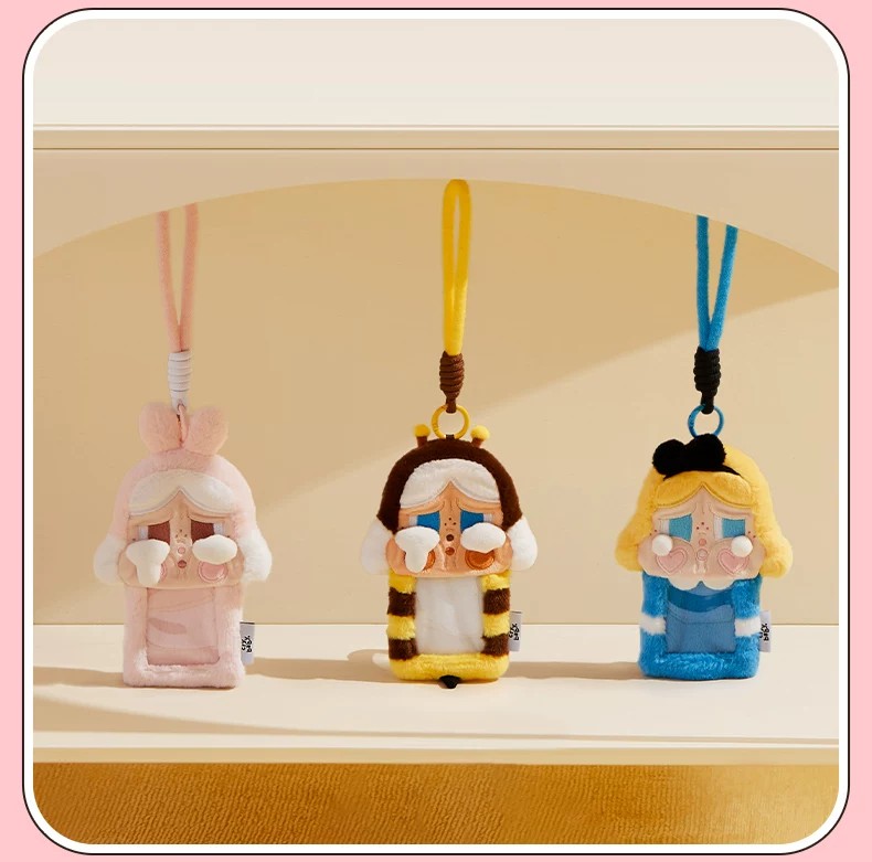 POPMART泡泡玛特CRYBABY眼泪工厂系列毛绒卡套盲盒周边挂件