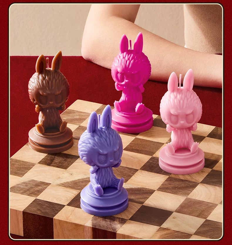 POPMART泡泡玛特THE MONSTERS象棋大冒险盲盒香氛蜡烛