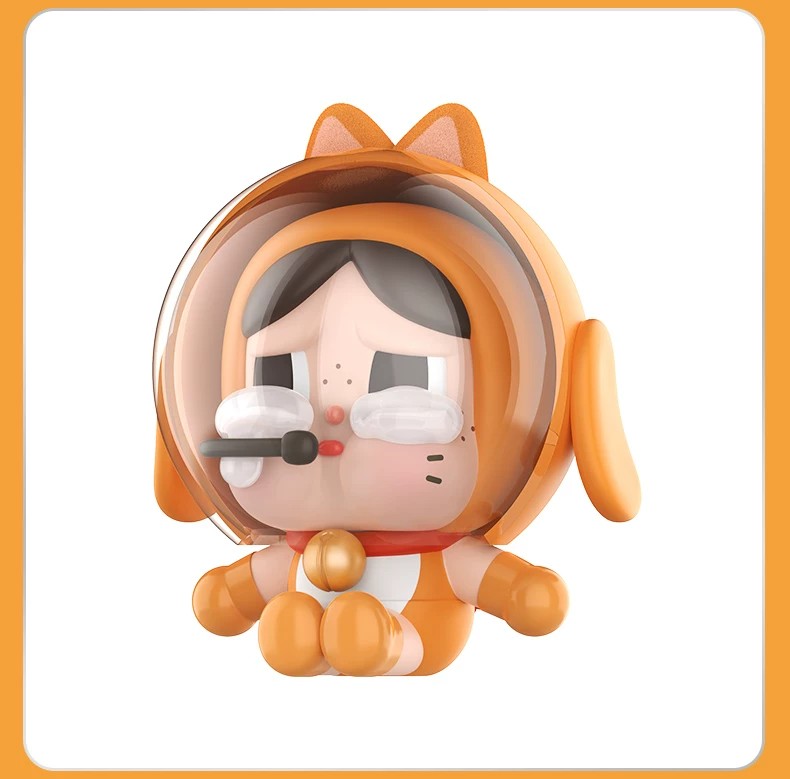 POPMART泡泡玛特Crybaby宇航猫手办