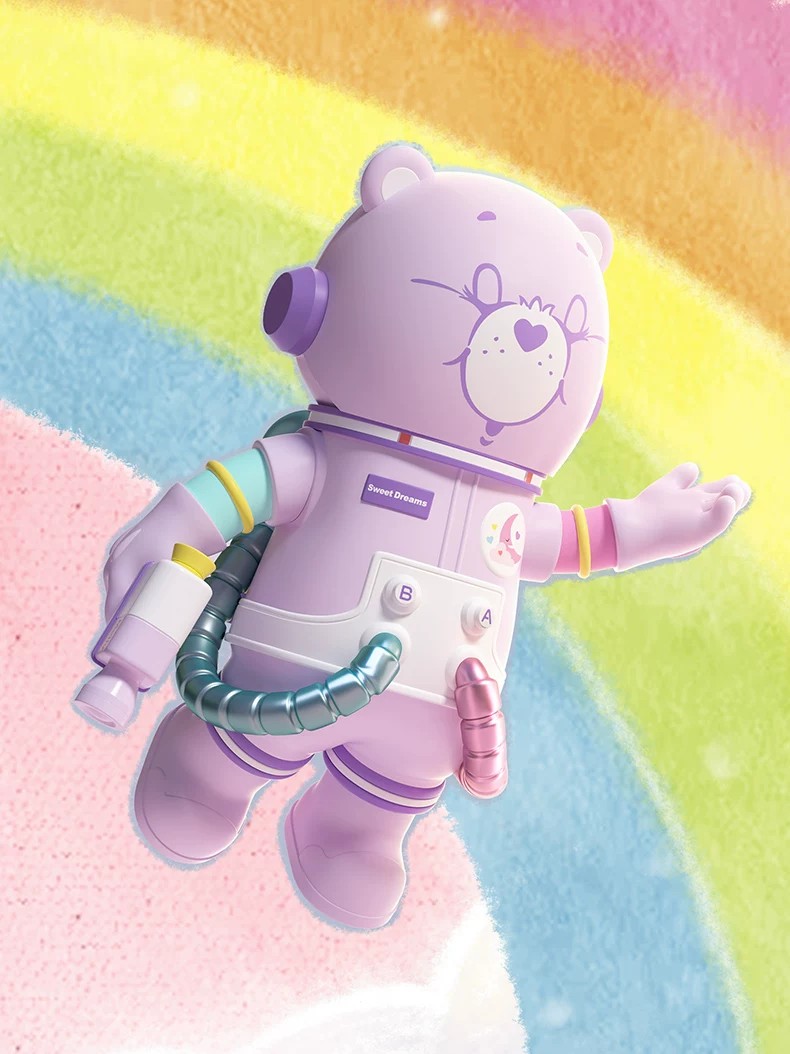 POPMART泡泡玛特MEGA SPACE MOLLY 400%+100% 甜梦熊摆件