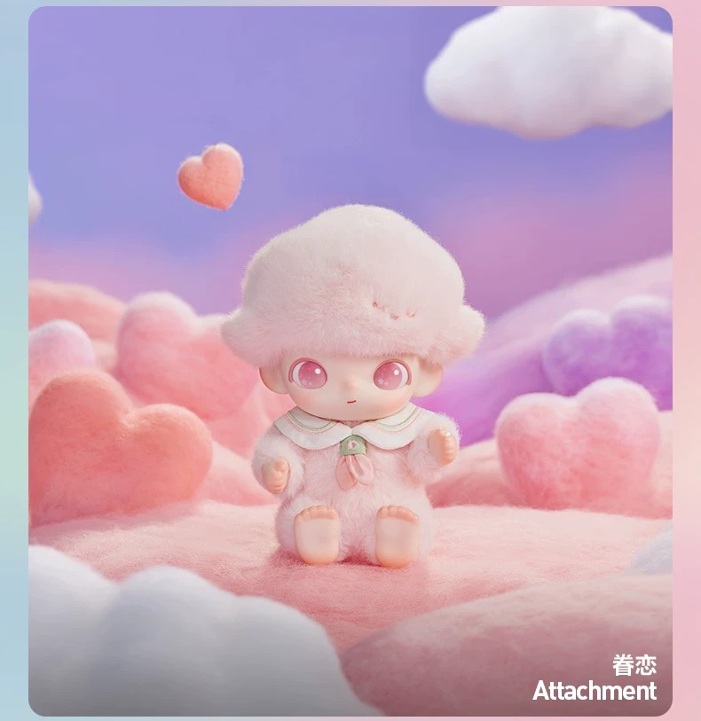 EMMA RUA RUA ZOO 胶脸毛绒钥匙扣盲盒