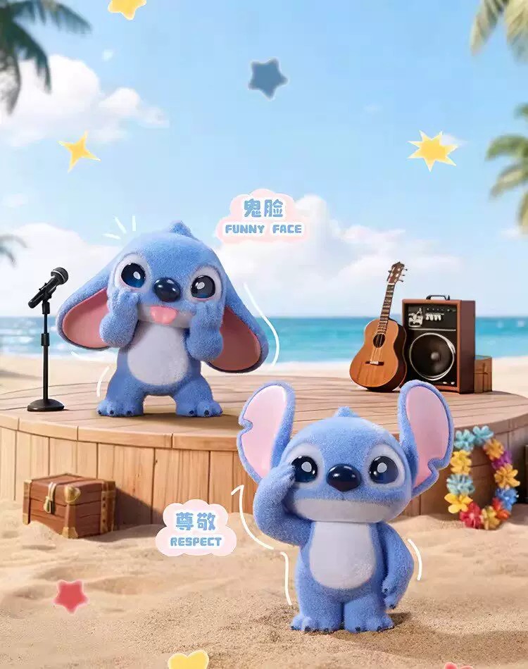 迪士尼史迪奇表情包系列手办盲盒