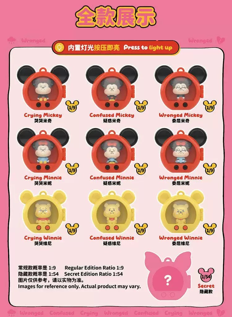 迪士尼米奇和朋友们MINI委屈巴巴系列手办盲盒