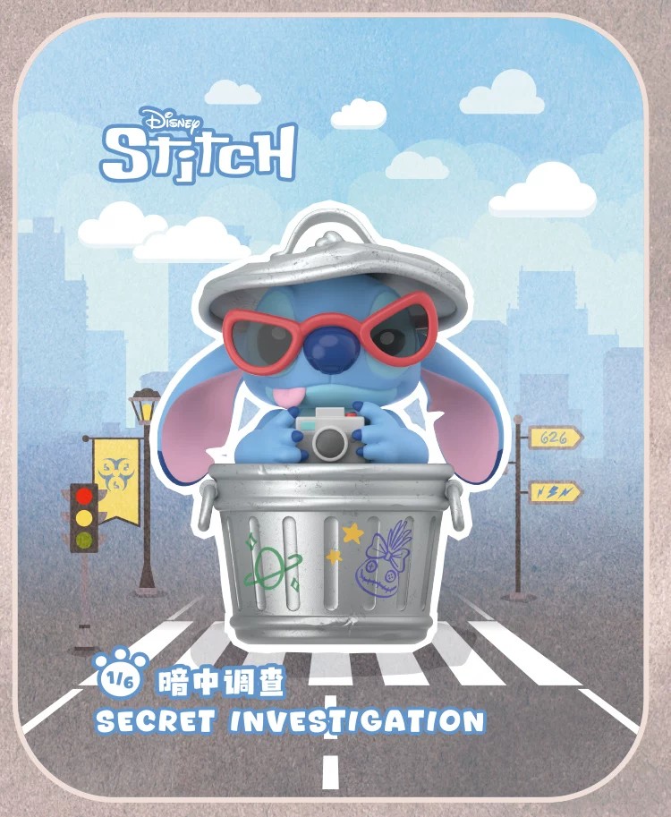 迪士尼史迪奇城市大冒险系列手办盲盒