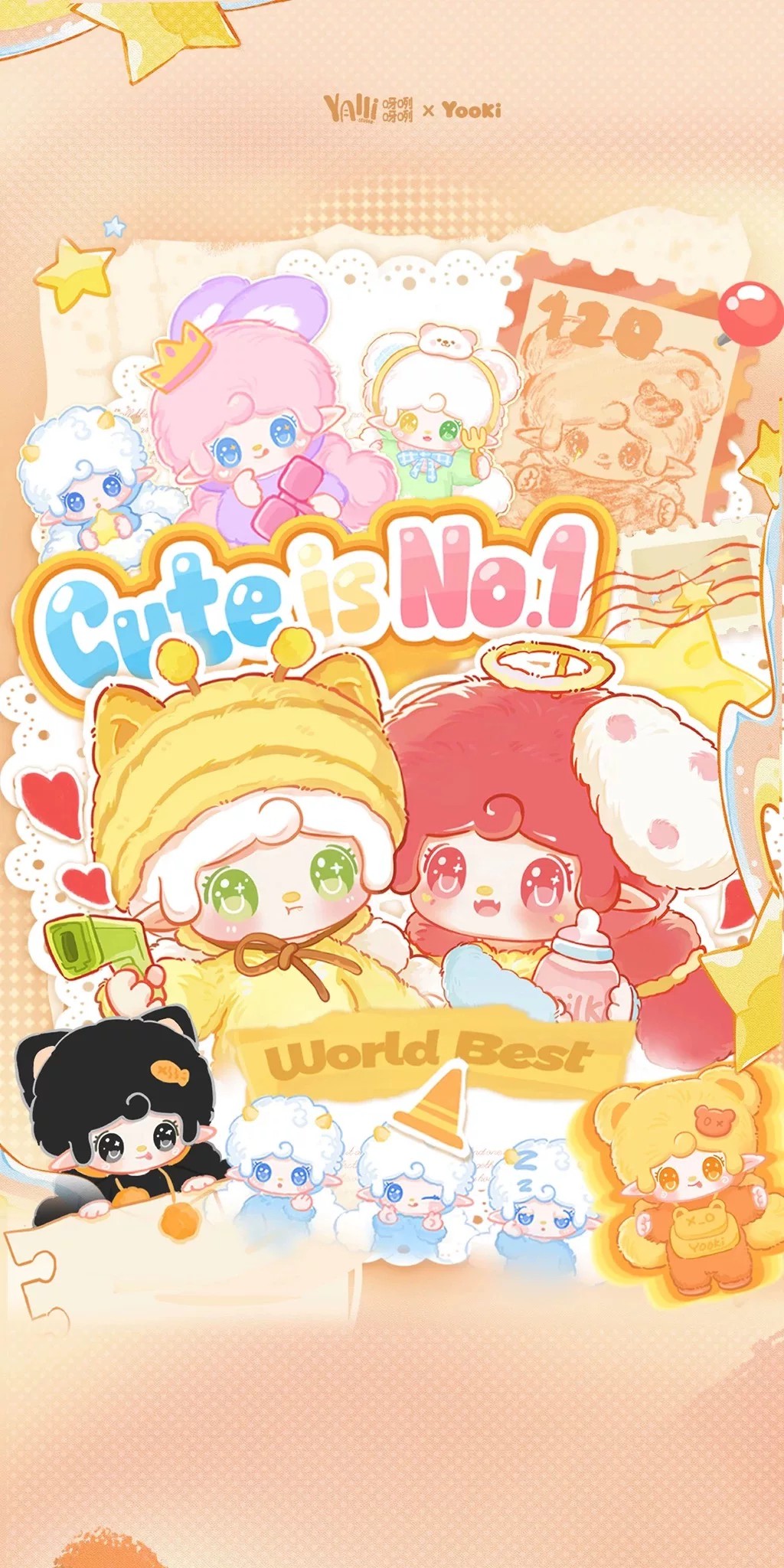氧氧yooki贴毛盲盒可爱击败世界